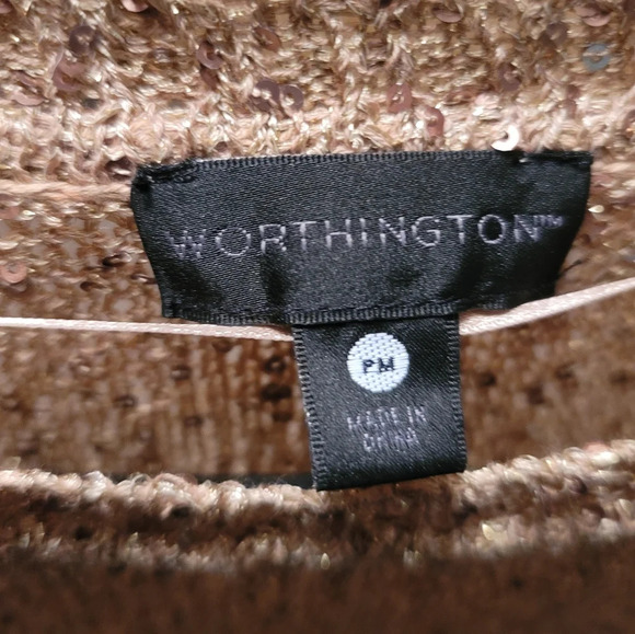 Worthington gold sparkle sweater - Picture 3 of 4